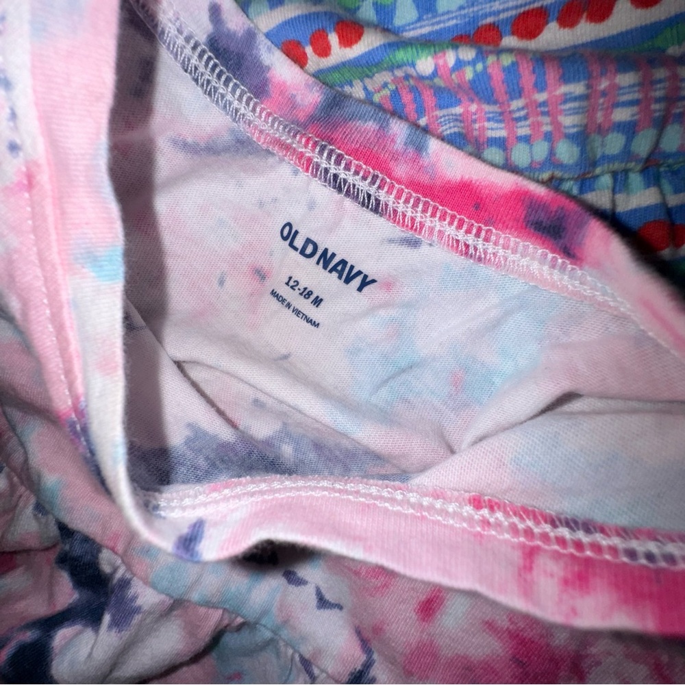 Cat & Jack Pink Tie-Dye and Colorful Striped Dresses - Picture 6 of 8